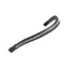 Shires Aviemore Large Diamante Browbande Browband Black